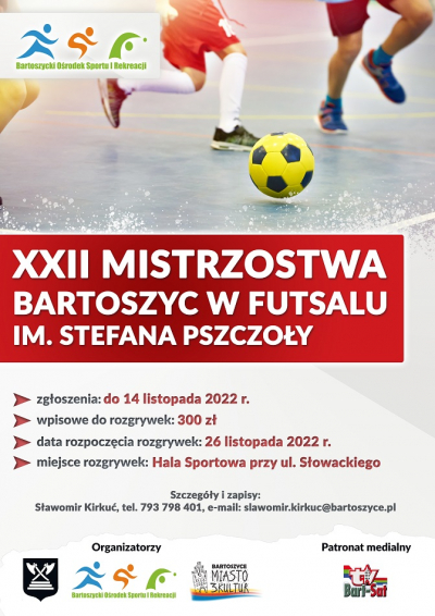 Rozpoczynamy futsalowy sezon. Ruszają zapisy do kolejnej edycji mistrzostw Bartoszyc im. Stefana Pszczoły