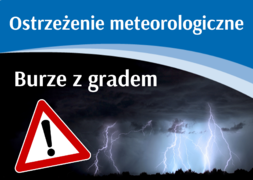 Ostrzeżenie meteorologiczne - Burze z gradem - 23.05